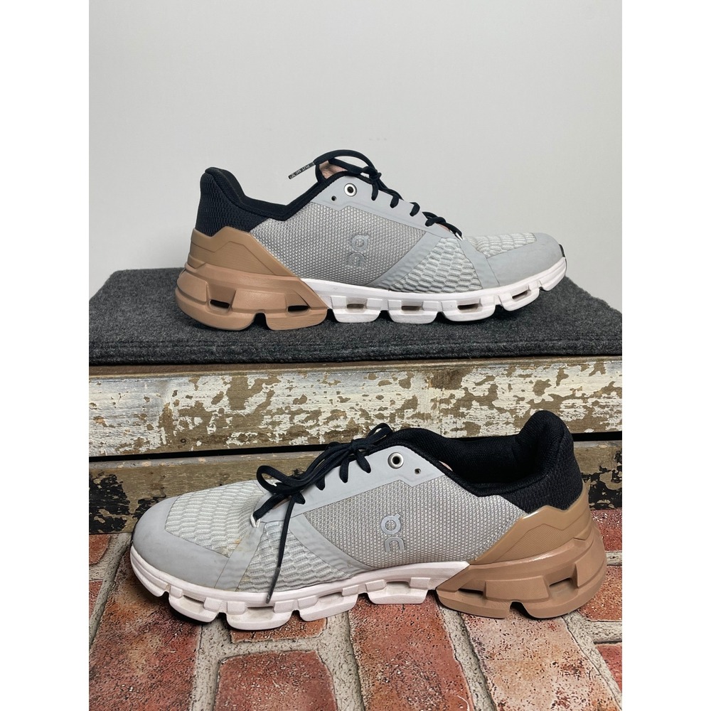 On Cloudflyer Women Running Shoes Glacier Sand Gray Tan 21.99627 Size US 9 - Picture 2 of 8